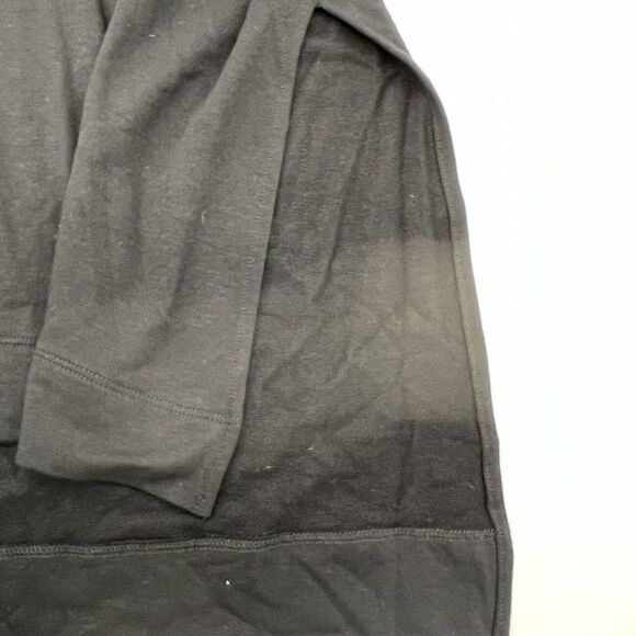 Michael Stars Deep Cowl Neck Knit Top Black High Low Side Slit Small - Picture 3 of 4